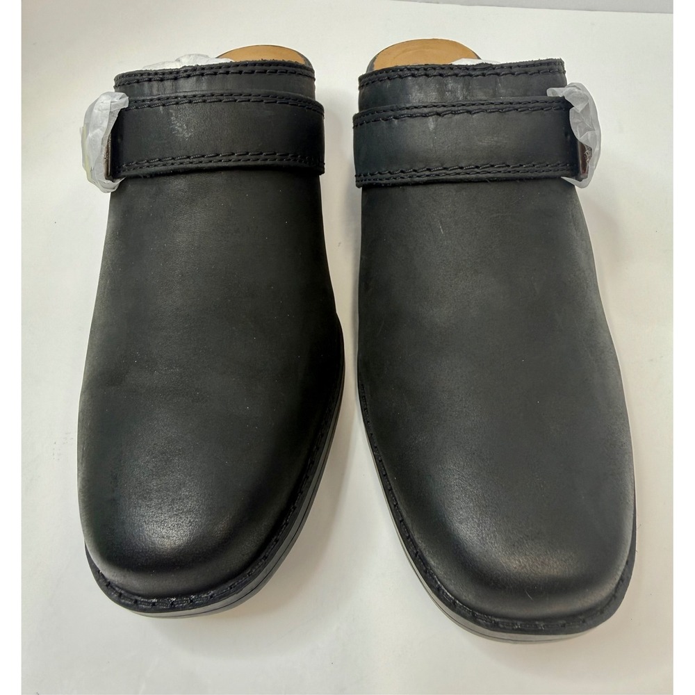 Clark's Danyelle Mist Clogs Black Leather Size 7 Women boho Retro - Picture 5 of 9